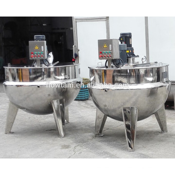 food cooking double jacketed steam kettle